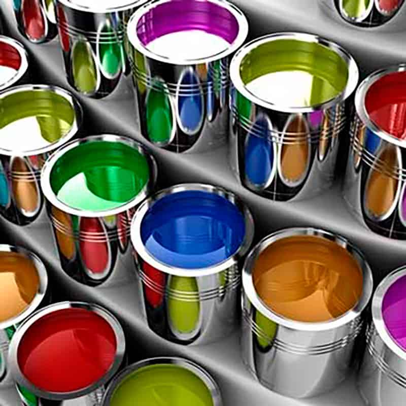 رنگ پلاستیک نقره ای سبک و بدون بو برای استفاده خانگی